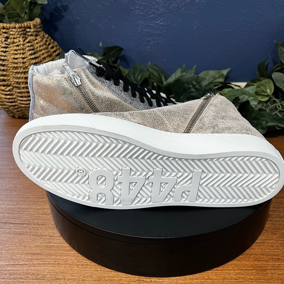 REDUCED!! NIB P448 Women’s Sneakers Size 39 US 8-1/2 to 9. Hi Top Starbs - Picture 5 of 9